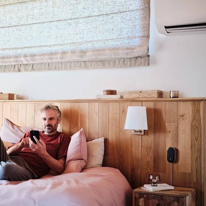 Ohjain Netatmo Smart AC Controller musta valkoinen metalli muovi
