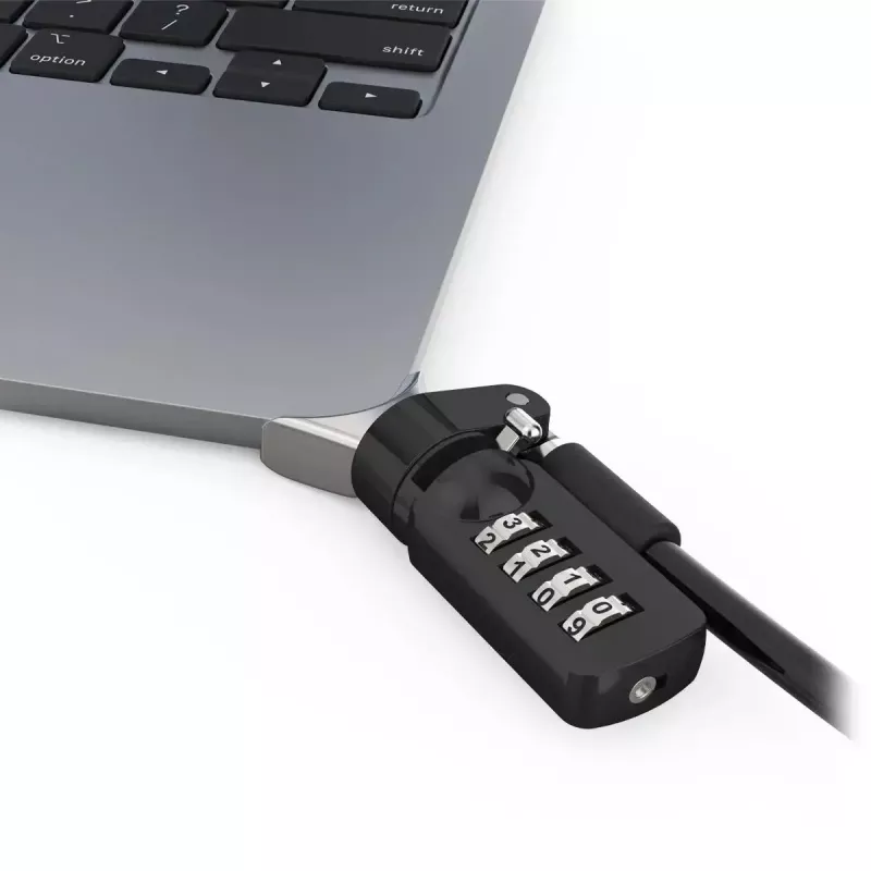 Compulocks Ledge MacBook Air 13 tuuman M2 ja M3 numerolukolla hopea
