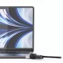 Compulocks Ledge MacBook Air 13 tuuman M2 ja M3 numerolukolla hopea