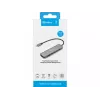 Sandberg 136-77 USB-C 6-in-1 MediaDock telakointiasema, HDMI + USB-C-video, kaksois-4K@60Hz, USB-A/USB-C 10 Gbps, PD 100W, alumiini
