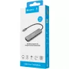 Sandberg 136-77 USB-C 6-in-1 MediaDock telakointiasema, HDMI + USB-C-video, kaksois-4K@60Hz, USB-A/USB-C 10 Gbps, PD 100W, alumiini