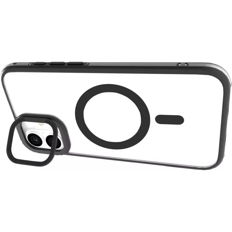 eSTUFF ES67141100 puhelinkotelo 15,5 cm (6,1 tuumaa) kotelo läpinäkyvä, musta