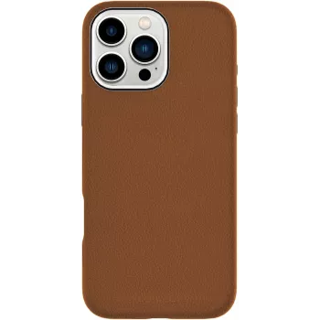 eSTUFF INFINITE VENICE magneettinen nahkakuori iPhone 16 Pro -puhelimelle, ruskea