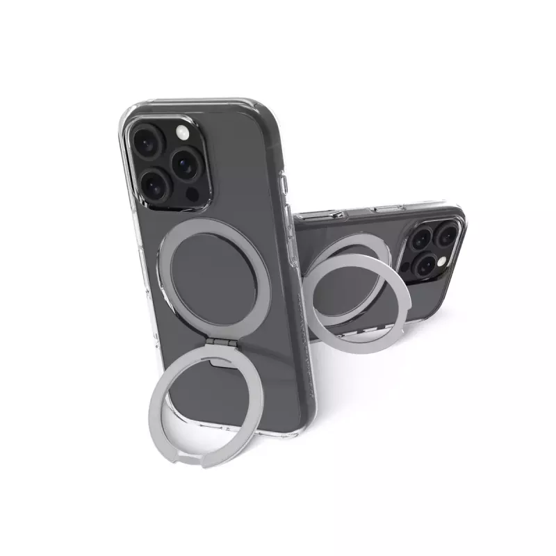 dbramante1928 Iceland Ultra D3O MS Kick IUK1CL006298 takakansi jalustalla Apple iPhonelle, MagSafe, muovi, läpinäkyvä