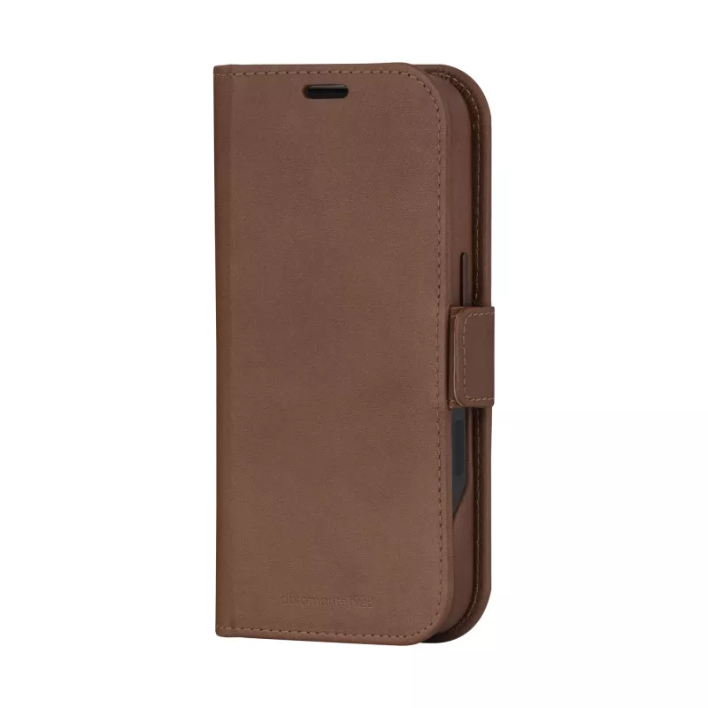 Foliosuojakotelo dbramante1928 Lynge MagSafe iPhone 16 Pro Dark Tan