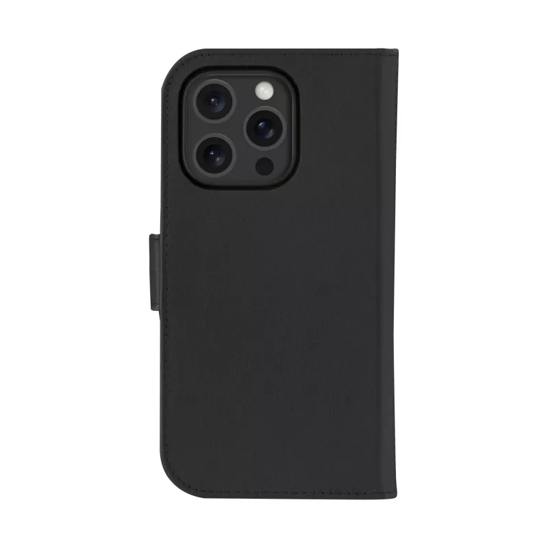 dbramante1928 Lynge MagSafe LM61GTBL6308 läppäkotelo Apple iPhone 16 Pro -puhelimelle, rakeinen nahka, musta