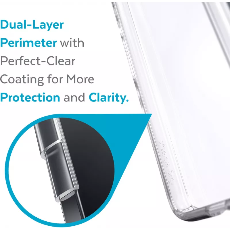 Speck Presidio Perfect Clear Samsung Galaxy S22 Plus -suojakotelo läpinäkyvä