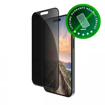 Eco-shield Privacy karkaistu lasi näytönsuojakalvo dbramantelta, sopii iPhone 16 Plus ja iPhone 15 Plus -malleille, joissa 6