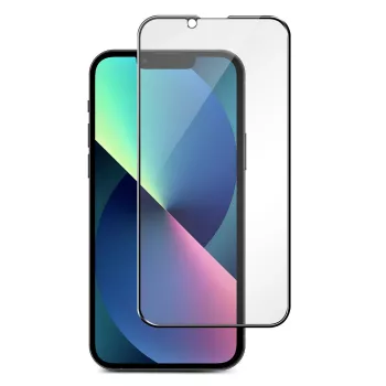 karkaistu lasi näytönsuojakalvo eSTUFF Titan Shield Apple iPhone 13 / 13 Pro / 14 — täysi peitto, musta kehys