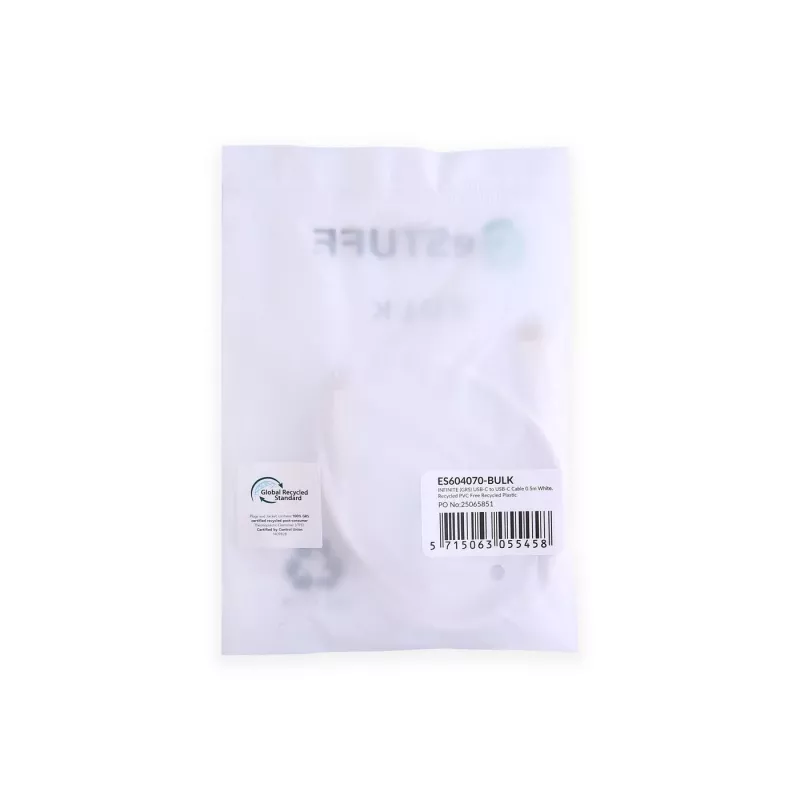 eSTUFF ES604070-BULK USB-kaapeli USB 2.0 0,5 m USB-C valkoinen