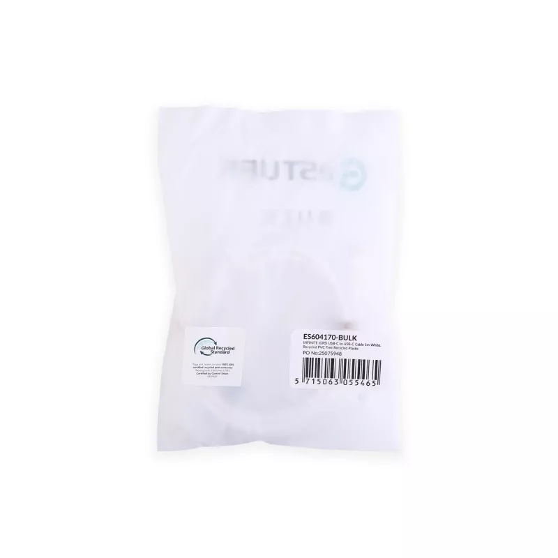 eSTUFF ES604170-BULK USB-kaapeli USB 2.0 1 m USB-C valkoinen
