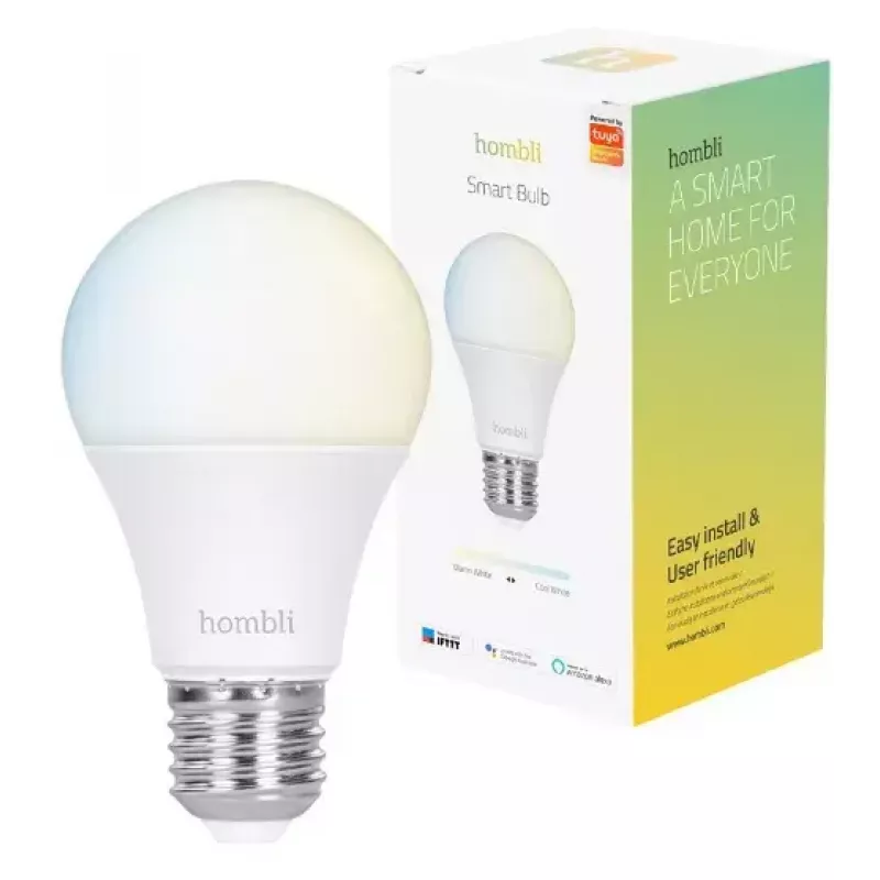 Hombli E27 älylamppu, 9 W, CCT, 1+1 kampanjapakkaus (2 lamppua)