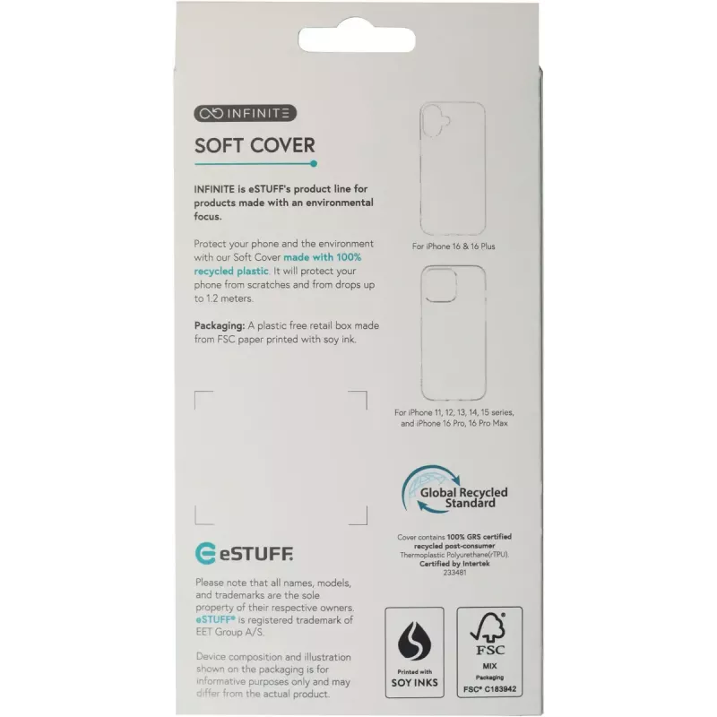 eSTUFF ES67101054 puhelinkotelo 15,5 cm (6,1 tuumaa) kotelo musta