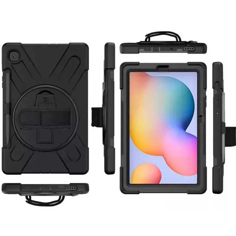 eSTUFF AUSTIN Defender suojakotelo Samsung Galaxy Tab S6 Lite 2022/2020 musta