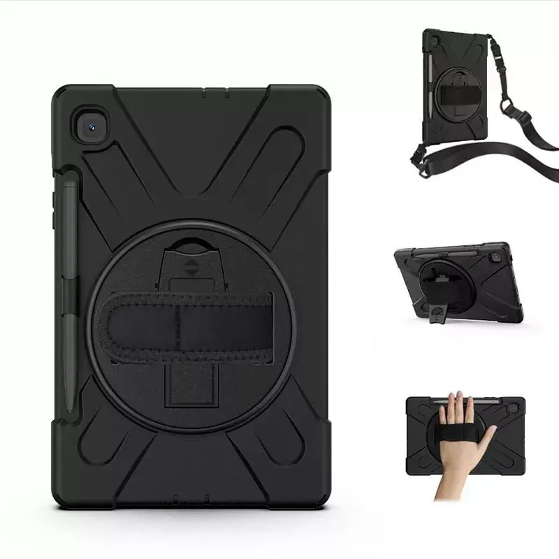 eSTUFF AUSTIN Defender suojakotelo Samsung Galaxy Tab S6 Lite 2022/2020 musta