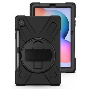 eSTUFF AUSTIN Defender suojakotelo Samsung Galaxy Tab S6 Lite 2022/2020 musta