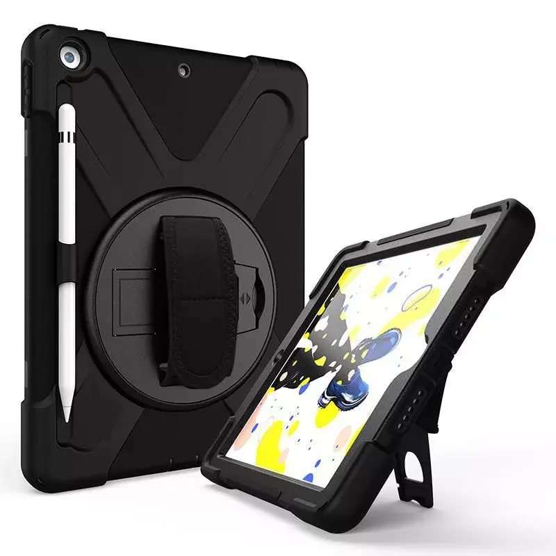 Suojakotelo eSTUFF CHICAGO Full Body Defender Case iPad 10.2 musta