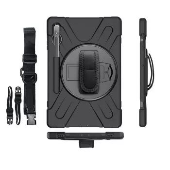 Suojakotelo eSTUFF CHICAGO Full Body Defender Case Samsung Galaxy Tab S8/S7 musta