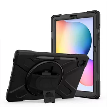 eSTUFF CHICAGO Full Body Defender kotelo Samsung Galaxy Tab S6 musta