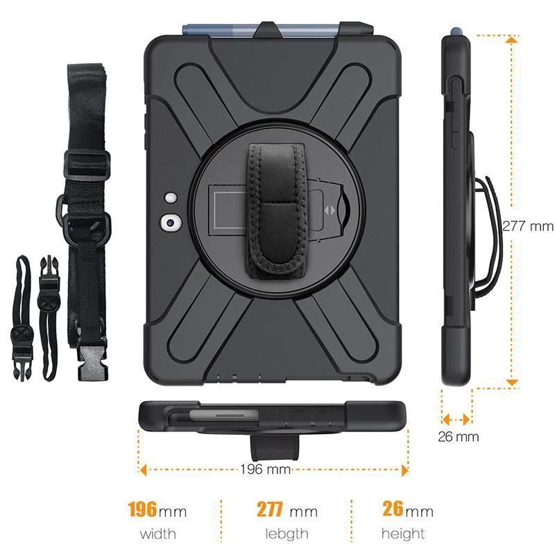 Suojakotelo eSTUFF AUSTIN Defender Case Microsoft Surface Go 3/Go 2/Go musta