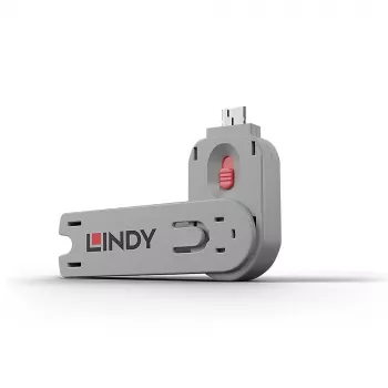 Porttitulpan avain Lindy USB Type-A porttitulpan avain pinkki