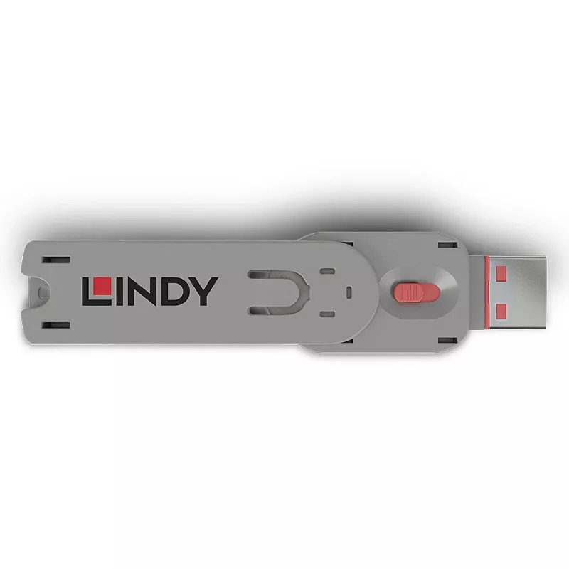 Porttitulpan avain Lindy USB Type-A porttitulpan avain pinkki