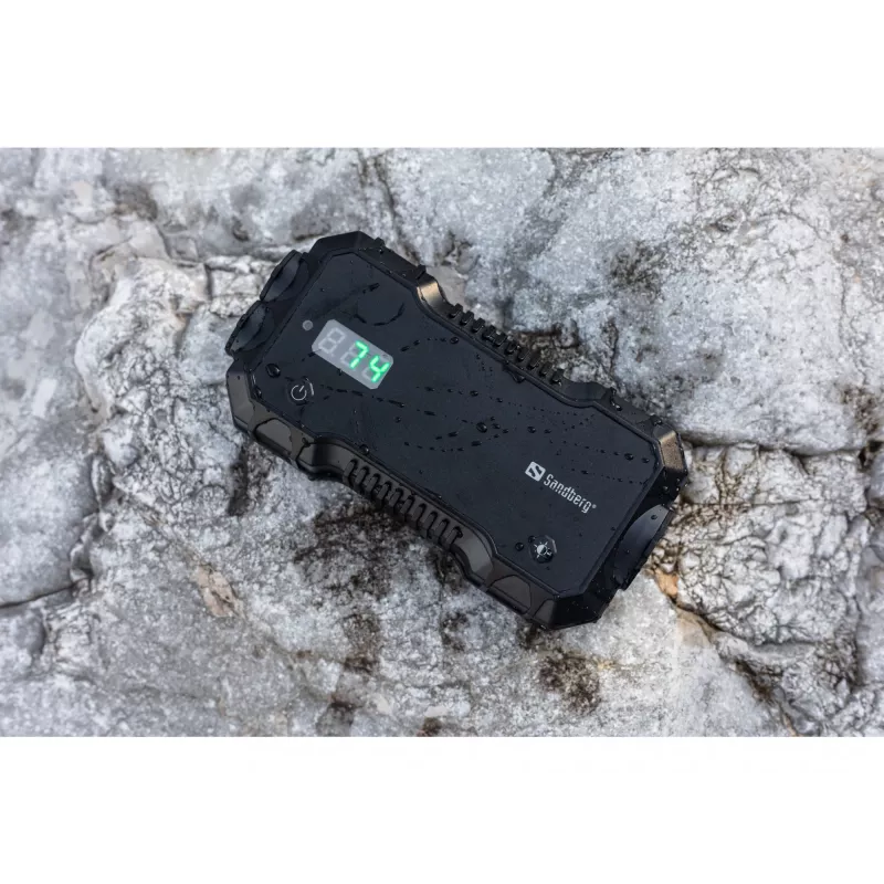 Auton käynnistysapu varavirtalähde Sandberg 10 000 mAh USB Type-A Type-C musta