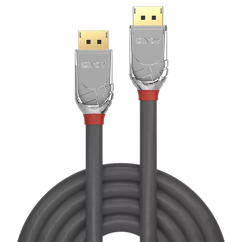 Lindy 1 m DisplayPort 1.4 -kaapeli, Cromo Line