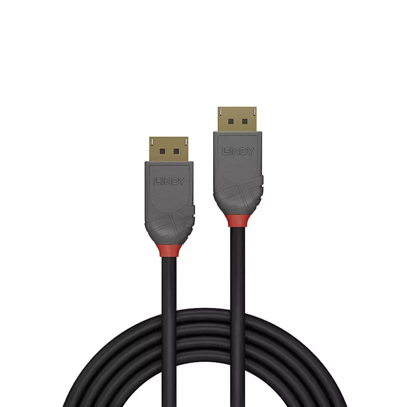 Lindy 5 m DisplayPort 1.4 -kaapeli, Anthra Line