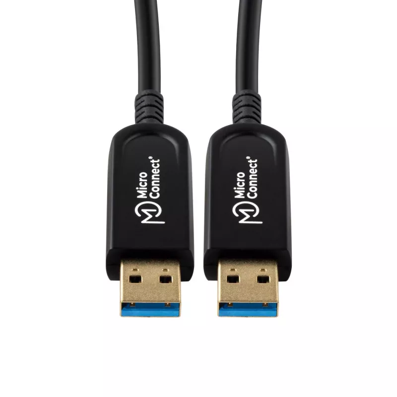 Microconnect USB3.0AA15BOP USB-kaapeli USB 3.2 Gen 1 (3.1 Gen 1) 15 m USB A musta