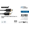 Microconnect USB3.0AA15BOP USB-kaapeli USB 3.2 Gen 1 (3.1 Gen 1) 15 m USB A musta