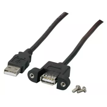 Microconnect USBAAF1PANEL2 USB-kaapeli USB 2.0 1,8 m USB A musta