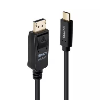 Lindy 3 m USB Type-C - DisplayPort 4K60 -adapterikaapeli HDR-tuella