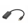 Microconnect MC-USBC-DPF1.2 videokaapeli-adapteri DisplayPort USB Type-C musta