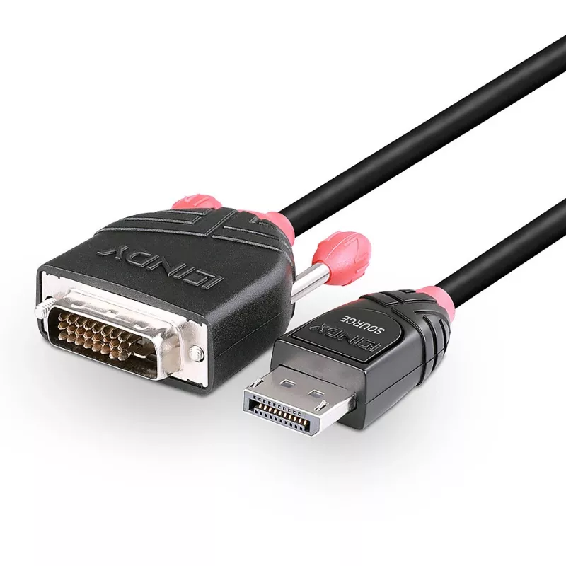 Lindy 5 m DisplayPort-DVI-kaapeli