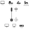 Videokaapeliadapteri Techly ICOC-HDMI-D-045 5 m DVI-D musta
