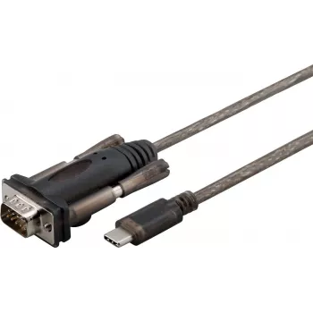 Microconnect USB3.1CRS232 sarjakaapeli musta 1 m USB C DB9