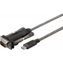 Microconnect USB3.1CRS232 sarjakaapeli musta 1 m USB C DB9