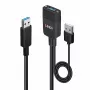 Lindy 35 m Hybrid USB 3.2 Gen 2 Type-A -kaapeli musta ABS