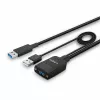 Lindy 35 m Hybrid USB 3.2 Gen 2 Type-A -kaapeli musta ABS