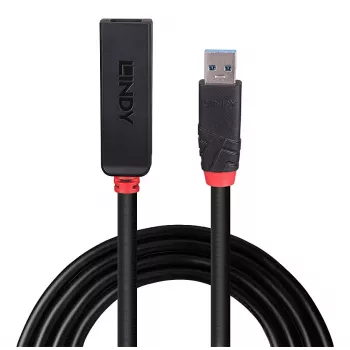 Lindy 8 m USB 3.0 -aktiivijatkokaapeli ohut