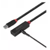 Lindy 8 m USB 3.0 -aktiivijatkokaapeli ohut