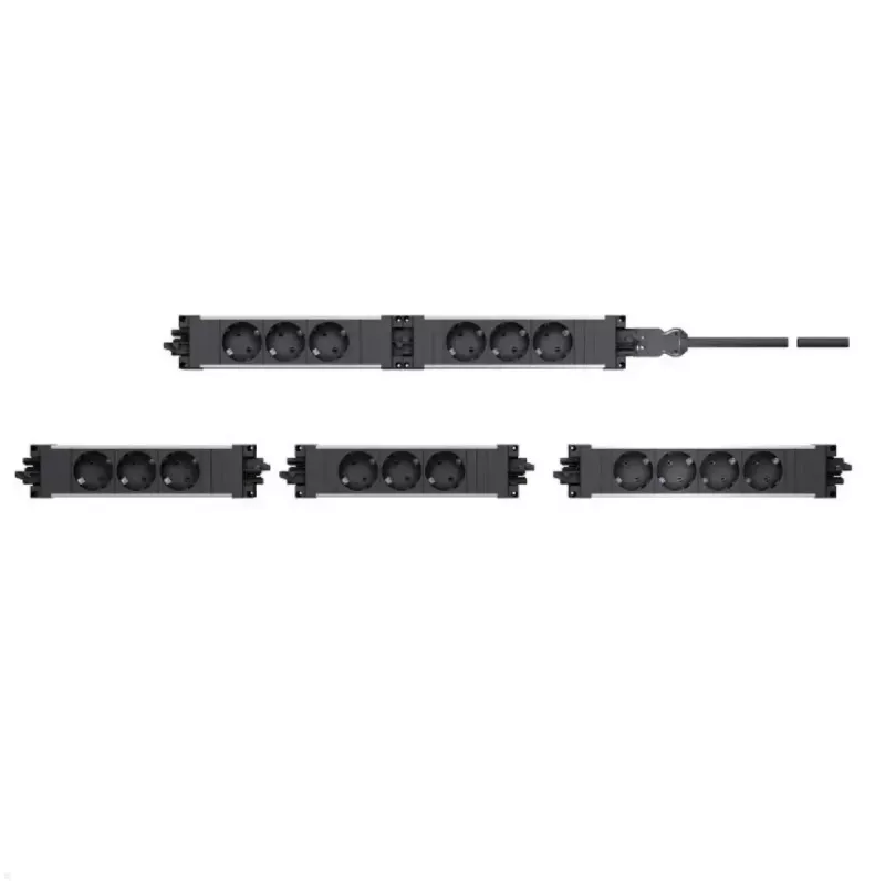 Bachmann STEP BASE 906.18819 jatkojohtorasia, 4x CEE 7/3 pistorasiaa, GST18-tulo, 250 V