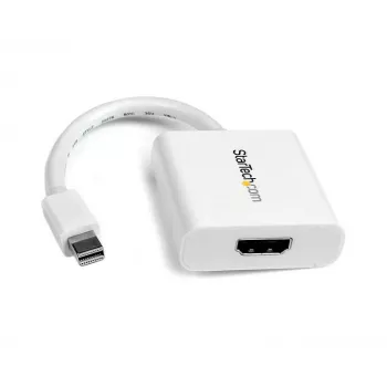StarTech.com Mini DisplayPort - HDMI -adapteri - mDP - HDMI videomuunnin - 1080p - Mini DP tai Thunderbolt 1/2 Mac/PC - HDMI-näyttöön/näyttöön/TV:hen - passiivinen mDP 1.2 - HDMI -dongle - valkoinen