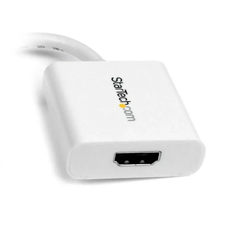 StarTech.com MDP2HDW Mini DisplayPort - HDMI -sovitin, passiivinen, 1920x1200, äänen läpivienti, Thunderbolt-yhteensopiva, 17 cm, valkoinen