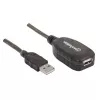 Manhattan 150958 USB-A - USB-A -jatkokaapeli