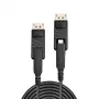 Lindy 70 m kuituhybridi Mini DisplayPort 1.4 -kaapeli irrotettavilla DisplayPort-liittimillä