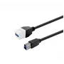 VivoLink USB 3.0 Type-A -jatkokaapeli, naaras-naaras, valkoinen, PROKEYUSB3AFBM5W