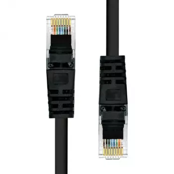 Verkkokaapeli ProXtend CAT5e U/UTP CCA PVC musta 0,25 m