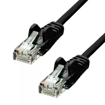 Verkkokaapeli ProXtend CAT5e U/UTP CCA PVC musta 0,25 m